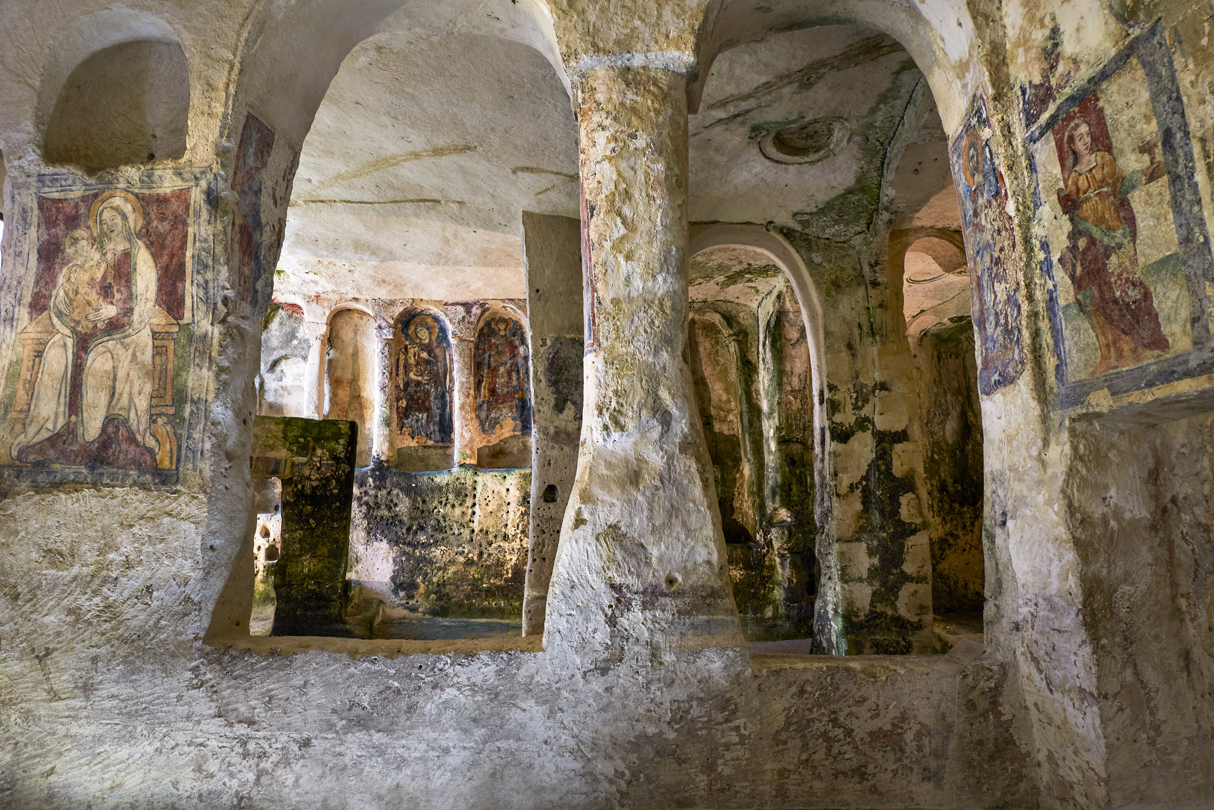 The ancient Chiesa di Santa Lucia alle Malve in the Sassi de Matera